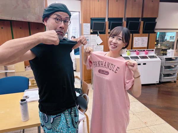 Tシャツの文字が気になる・・・👚