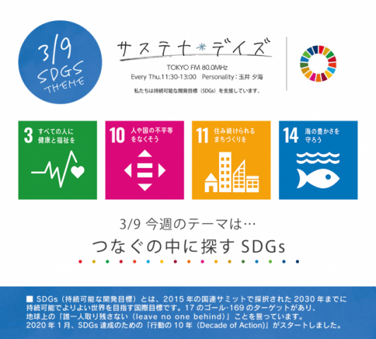 サステナ＊デイズ2023年3月9日 第147回はこちらから聞けます！