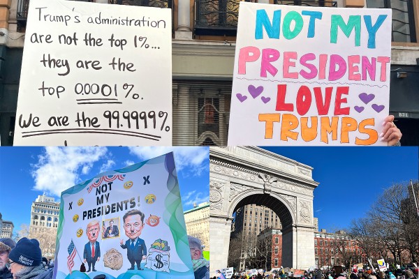 From NY 2025年2月22日放送分：「Not My President」デモをレポート