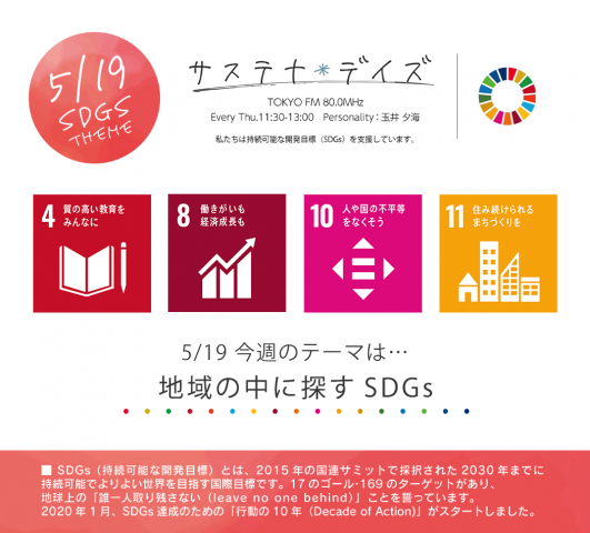 サステナ＊デイズ2022年5月19日 第109回はこちらから聞けます！