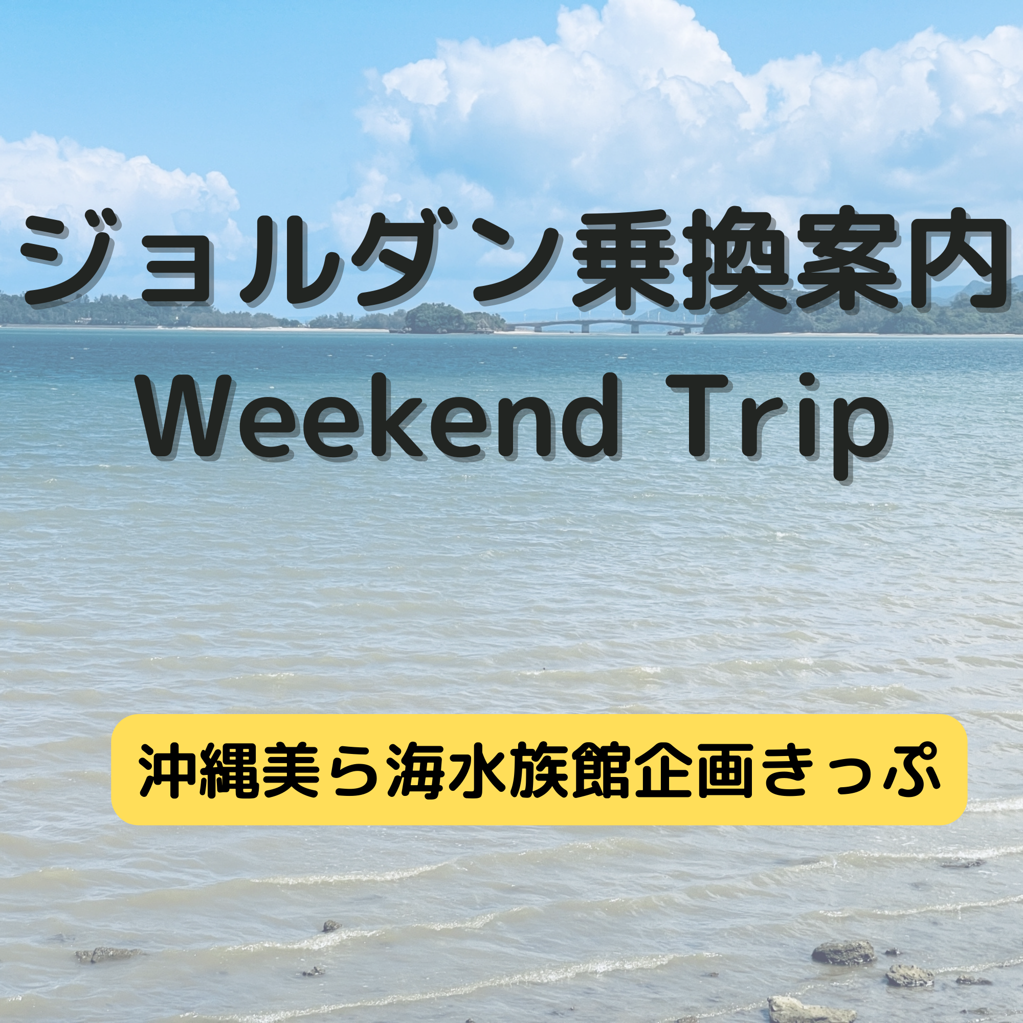 ジョルダン乗換案内　Weekend Trip-沖縄美ら海水族館企画きっぷ-