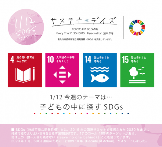 サステナ＊デイズ2023年1月12日 第140回はこちらから聞けます！