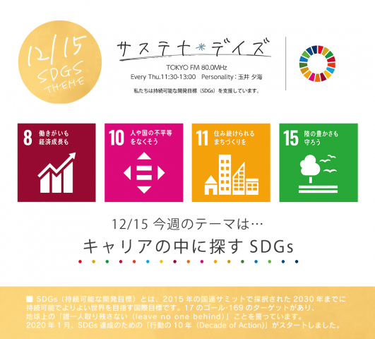 サステナ＊デイズ2022年12月15日 第137回はこちらから聞けます！