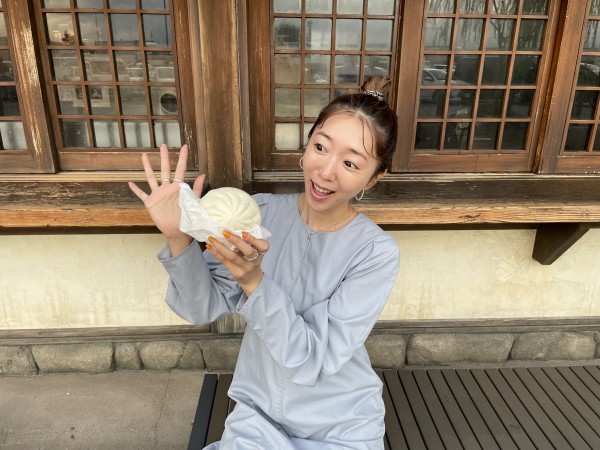 2倍の大きさの肉まん！　東北自動車道　羽生PA上り「もっちもち豚まん」