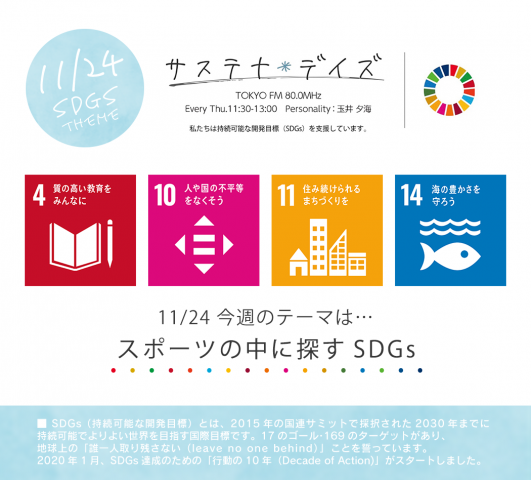 サステナ＊デイズ2022年11月24日 第134回はこちらから聞けます！
