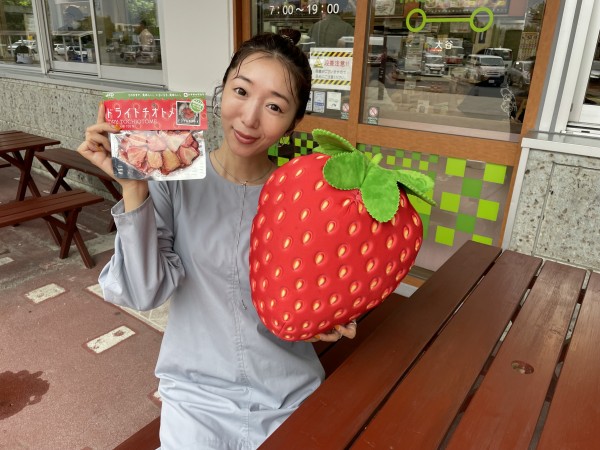 苺の美味しさそのままに！　東北自動車道　大谷PA下り「ドライトチオトメ」
