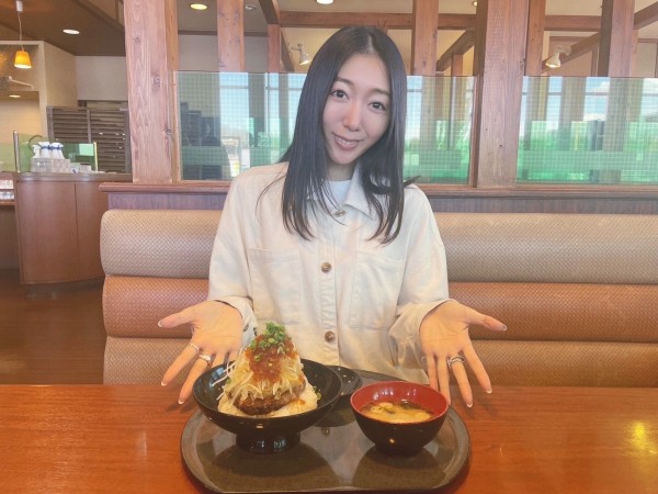 タレのおかげで食欲が増すハンバーグ！　関越自動車道　高坂SA下り「タレ丼ハンバーグ」