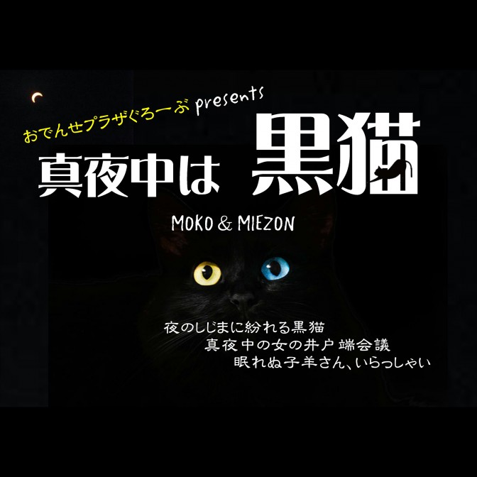 おでんせプラザぐろーぶpresents 真夜中は黒猫|橋本朋子|髙橋美恵